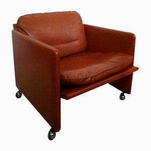 Fauteuil Springtime en Cuir par Marco Zanuso pour Arflex, Italie, 1960s