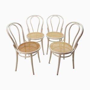 Mid-Century Chairs with Rattan, Germany, 1970s, Set of 4