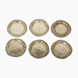 Vintage Brass Trays, Set of 6