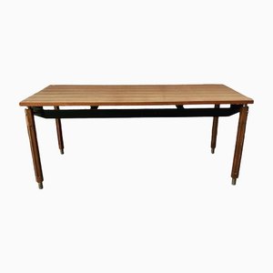 Mid-Century Italian Table with Solid Wood Structure, Italy, 1960s