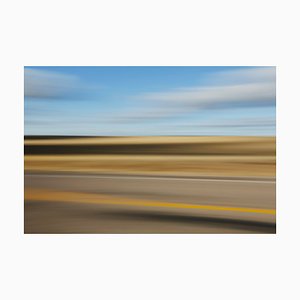 Minze Bilder, Unscharfe Straße und Himmel abstrakt, in der Nähe von Holbrook, Arizona, Fotopapier