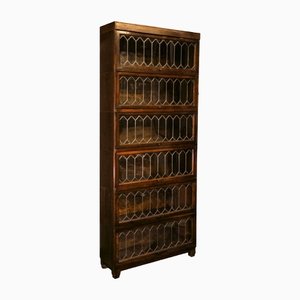 Early 20th Century Six Tier Astral Glaze Sectional Modular Barristers Bookcase from Globe Wernicke