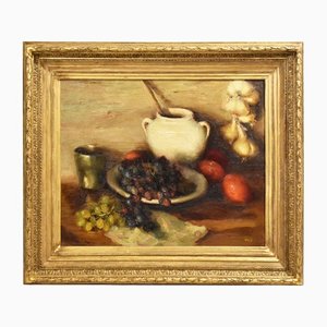 Dreyfus Marcel, Still Life With Fruit, 20th-century, Oil on Canvas, Framed