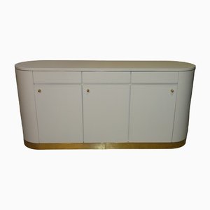 Italian White Lacquered Sideboard, 1980s