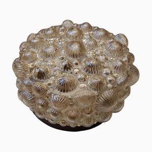 Glass Ceiling Lamp with Decorative Bubbles, 1970s