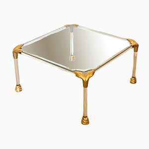 Table in Brass and Acrylic Glass, 1980s