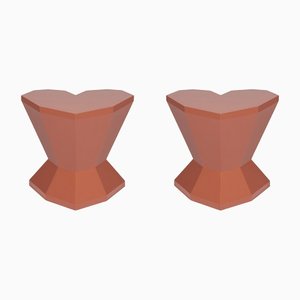 Petite Table d'Appoint Queen Heart par Royal Stranger, Set de 2