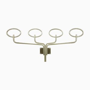 Perchero de metal niquelado de Sergio Mazza para Artemide, años 70