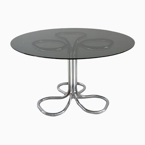 Trifoglio Base Round Dining Table, 1970s
