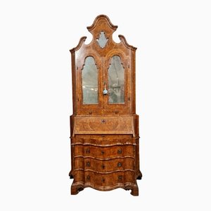 Louis XV Crossbow Secretaire Cabinet with Wood Marquetry