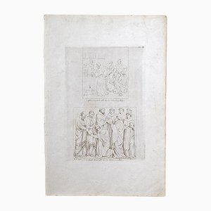 Incisione Neoclassica Disegno Tommaso Minardi