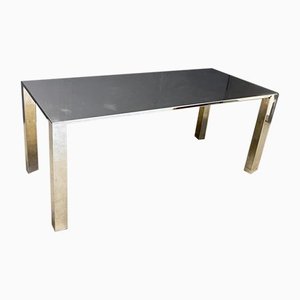 Steel Dining Table from Saporiti Italia, 1970s