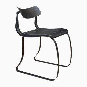 Chair in Metal with Front and Back Tilting Backrest