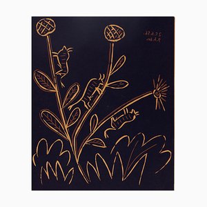D'après Pablo Picasso, Plant to the Toritos, Linogravure