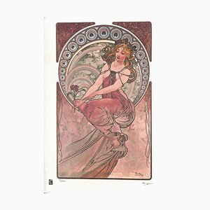 After Alphonse Mucha, The Arts, Peinture, Photolithographie Couleur