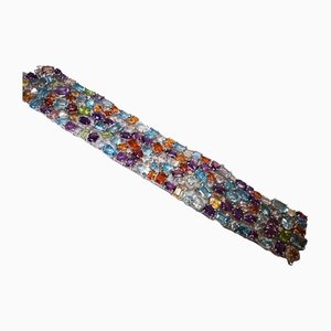 Multicolored Bracelet with Semi-Precious Stones