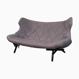 Italian Modern Foliage Sofa in Grey Fabric and Black Iron from Kartell, 2000s