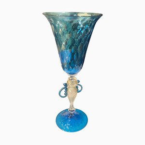 Copa grande de cristal de Murano de Carlo Nason, Italy, años 70