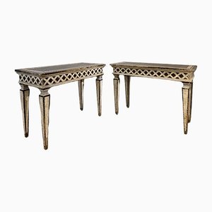 Painted Console Table, Set of 2
