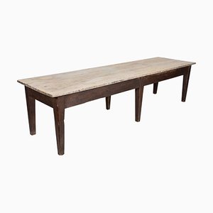 Scottish Refectory Art Table with Oak Top