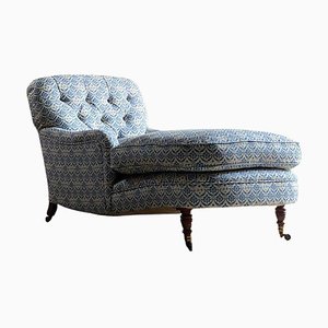 Chaise longue Ivor di Howard and Sons, Inghilterra, fine XIX secolo
