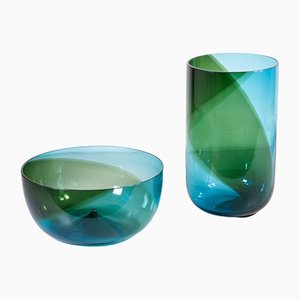 Vases par T. Wirkkala pour Venini, Set de 2