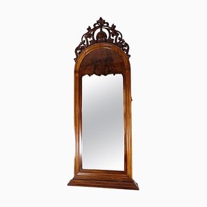 Christian VIII Mirror with Decoration in Mahogany, 1860s