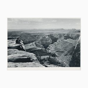 Person, Canyon, Utah, 1960s, Black and White Photograph