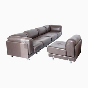 Modular Durlet Couch in Brown, Set of 5