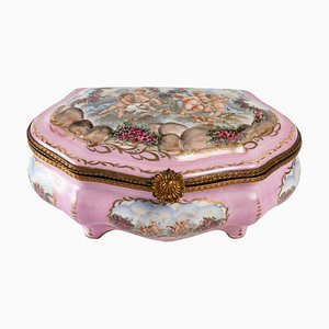 Porcelain Jewellery Box in the Style of Sèvres