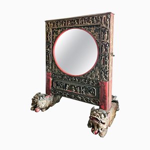 Specchio da terra antico, Cina, fine XIX secolo