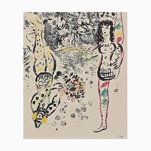 Marc Chagall, Le Jeu des Acrobates, Litografía, 1963