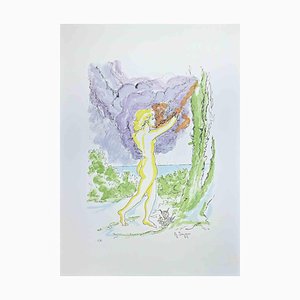 Giuseppe Ingegno, In the Woods, Original Lithograph, 1979
