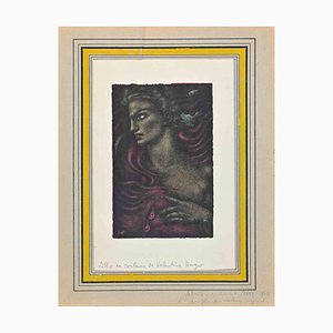 Valentine Hugo, Revenge, Original Lithograph, Mid 20th-Century