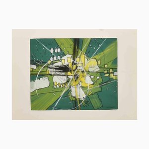 Loris Ferrari, Composición abstracta, Dibujo original, 1987