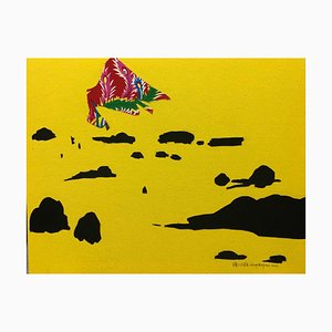 Zhang Hongmei, Yellow Landscape N ° 1, 2016, Fabric
