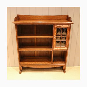 Vintage Arts & Crafts Oak Bookcase
