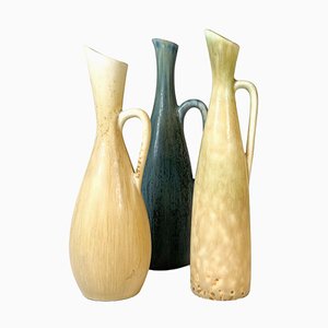 Vases Mid-Century par Carl-Harry Stålhane pour Rörstrand, 1950s, Set de 3