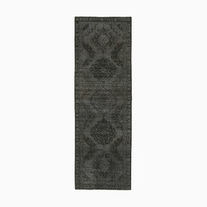 Turkish Grey Overdyed Runner Rug