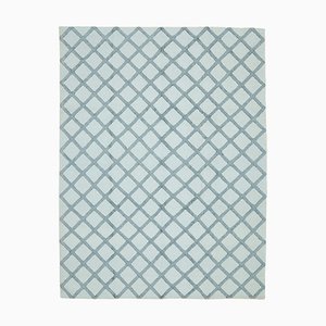 Tapis Kilim Moderne Bleu