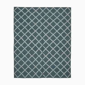 Tapis Kilim Moderne Bleu