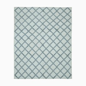 Tapis Kilim Moderne Bleu