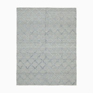 Tappeto Kilim moderno grigio