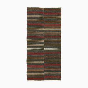 Alfombra Kilim turca vintage en marrón