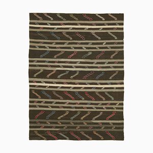 Tapis Kilim Vintage Marron