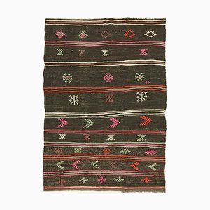 Tappeto Kilim vintage marrone, Turchia