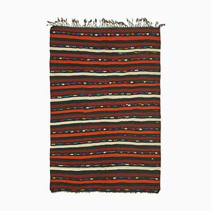 Tapis Kilim Vintage Marron