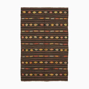 Tappeto Kilim vintage marrone, Turchia