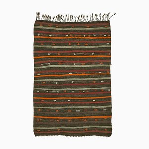 Tappeto Kilim vintage marrone, Turchia