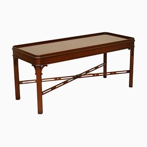 Early 20th Century Vintage Chippendale Style Solid Hardwood Coffee Table